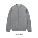 カシミアハッチラウンドカーディガン / Cashmere Hacchi Round Cardigan (7 colors)