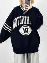 ウォッシングトーンVネックニットウェア/Washington V-neck Knitwear