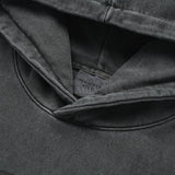 [24SS] STAR AE LOGO PIGMENT WASHING HOODIE CHARCOAl