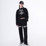 パンクガールジョガーパンツ/1 0 punk girl jogger pants - BLACK