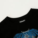 スカルバンドクロップTシャツ / SKULL BAND CROP T-SHIRTS - BLACK