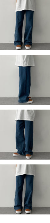 キュータピンタックデニムワイドパンツ / Cuta Pintuck Denim Wide Pants