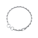 NO.320 [SILVER] TWO RING NECKLACE