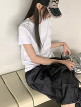 モンクベーシックセンターインシジョン半袖Tシャツ / [MADE] Monk Basic Center Incision Short-Sleeve T-Shirt