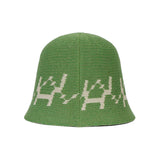 VA digital logo jacquard summer bucket hat Green