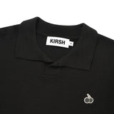 スモールチェリーポロニット／MAN SMALL CHERRY POLO KNIT [BLACK]