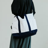 ユニセックスカンバスバッグ/unisex canvas bag white
