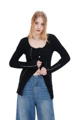 ラインニットカーディガン / LINE KNIT CARDIGAN