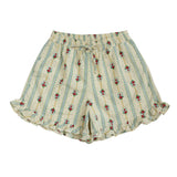 ラッフルヘムショーツ (ウォールペーパー) / RUFFLE HEM SHORTS, BEIGE (WALL PAPER)