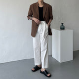 SI リネン半袖ジャケット / SI Linen Short-Sleeved Jacket (2 colors)