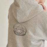 ユニバースワッペンバックプリンティングフーディー/Universe Wappen back printing Hoodie H5 Melange Gray (6604010127478)