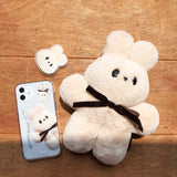 ジャイアントバニーダンダンジェリーハードアイフォンケース/Giant Bunny Dung dung Jelly Hard phone case beige