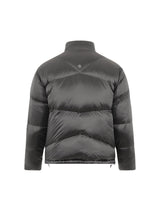 REVERSIBLE GLOSSY SHORT DOWN PUFFER
