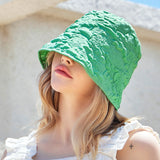 Embo longlabel drop bucket hat Green