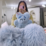 Blue Yeti Teddy bear (6658147385462)