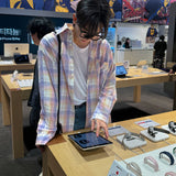 ASCLO トレンドオーバーフィットチェックシャツ
