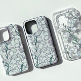 デルフィニウム スマホケース/White Delphinium (Galaxy) Jelly Case