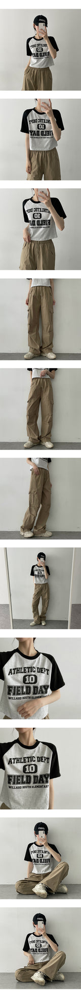 ゴージャスニーピンタックプリーツカーゴワイドパンツ / Gorgeous knee pin tuck pleats Cargo wide pants