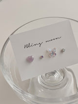 [4 set] jelly butterfly piercing set