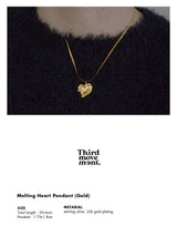 Melting Heart Pendant (Gold)