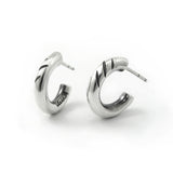 キャットクロウ65シルバーフープイヤリング / Catclaw 65 silver hoop earring (4593030955126)