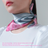 color scarf(pink)