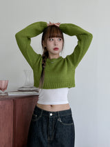 バルククロップニット/Bulk Crop Knit (3color)
