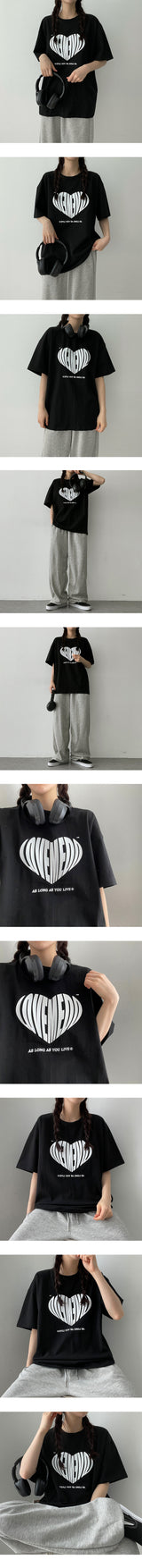 ラブハートTシャツ/Love Heart T-shirt