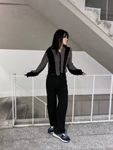 Leon straight black jean 