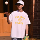 クラシックビッグロゴクルーネックホワイトユニセックスTシャツ / Classic Big Logo Crew Neck White Unisex T-shirt