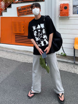 レイジーキャットハーフTシャツ