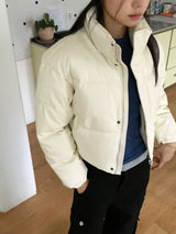 [6oz/4color] マレムレザースナップクロップショートパディング
