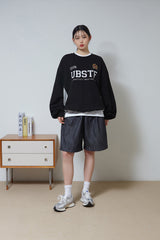 リーグスウェットシャツ/League Sweatshirt (Black)