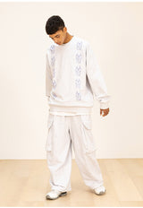 MNボウンオーバーサイズスェットシャツ/MN BONE OVERSIZED SWEAT SHIRTS