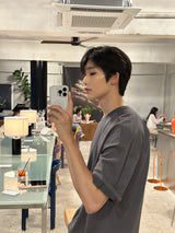 ダブルラインオーバーサイズ半袖Tシャツ / LMN Double-Line Oversized Short-Sleeved T-Shirt (5 colors)