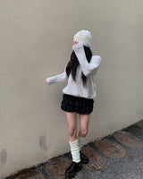 ベルベットカンカンスカートパンツ