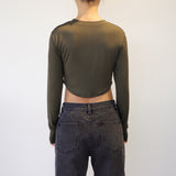 シンボルクロップ長袖Tシャツ