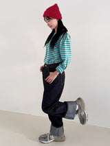 Verdant stripe T-shirts
