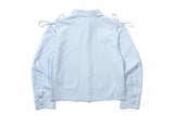 ショルダーオープンリボンシャツ / SHOULDER OPEN RIBBON SHIRT_SKY BLUE
