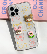 ハッピーフレンズラビットベアフォーンケース / Happy Friends Rabbit Bear Phone Case