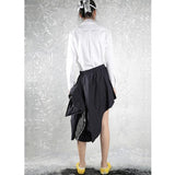 パッド付き スカート アシンメトリーカット｜in  paddo skirt asymmetry cut (2508848824438)