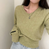 ソフトVネックニットウェア / [Bellide made] Soft V-neck knitwear