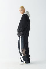 ワイドフーディージャケット/BSR2223FWJK047 WIDE HOODED JACKET BLACK