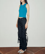 LOGO SLEEVELESS TOP (BLUE)