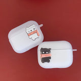 ブラック - マフラー Somecat AirPods ケース_マット