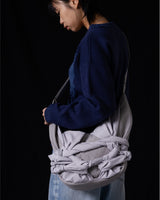 Knotted Shoulder Bag (Nylon-Silver)