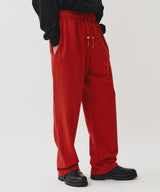 WIDE SWEAT PANTS (RED)