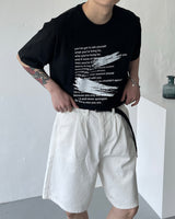 SI ホワイトツータックショーツ / SI White Two Tuck Shorts (S–L)
