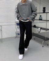 ミックスバンディングワイドデニム / TR2430 Mix Black Banding Wide Denim