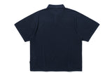 ミニマルロゴニットポロ / MINIMAL LOGO KNIT POLO_NAVY